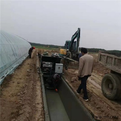 U型渠道成型机厂家 排水沟模具 水泥砼现浇U型渠道衬砌机