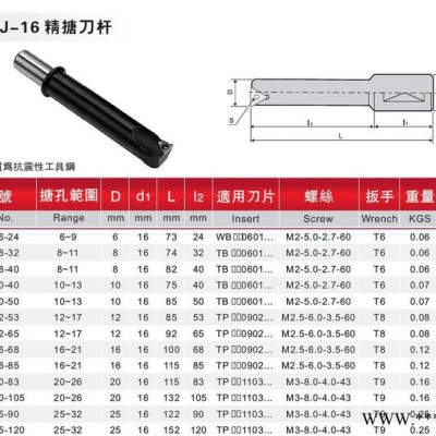 SBJ-16精搪刀杆数控铣床加工中心CNC数控刀具