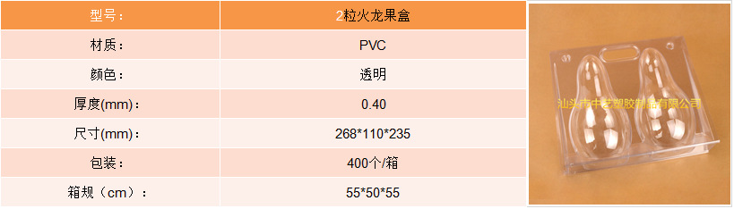 2粒火龙果盒